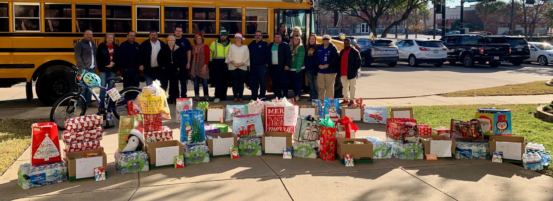 Mesquite ISD staff provided students with food, gifts